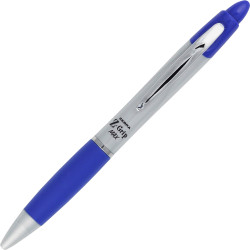 Zebra Pen Z-grip Max Retractable Ballpoint Pens, Medium Point Type - 1 mm Point Size - Blue - Gray Barrel featured photo