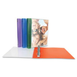 Generic 3 Ring Binder with Tranlucent Cover 1"