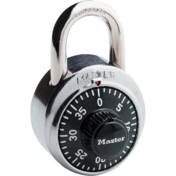 Master Lock Combination Lock, 3 Digit -  Shackle Diameter, Cut & Rust Resistant, Silver