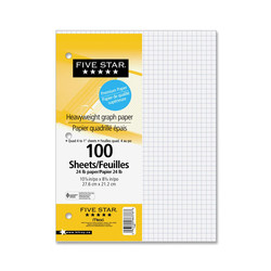 100 Pages Loose Leaf Graph Quadrile Paper