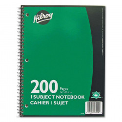 Hilroy Executive Coil 200 Page - One Subject Notebook
