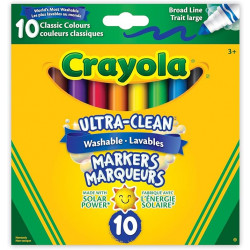 Crayola Washable Broad-Tip Markers 10 (or 12) pack photo 1