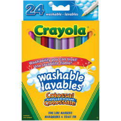 Crayola Washable Fine Line Markers, 24 / Pack featured photo