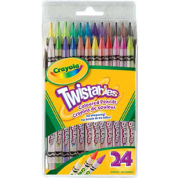 Crayola Twistable Coloured Pencil Crayons, 24 Per Pack
