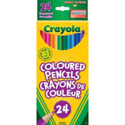 Crayola Coloured Pencil Crayons, 24 Per Pack